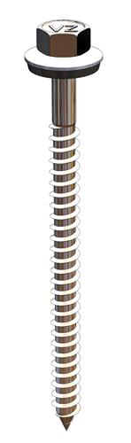 Fassadenschraube Typ A 6,5 x 90 mm – RAL 7016