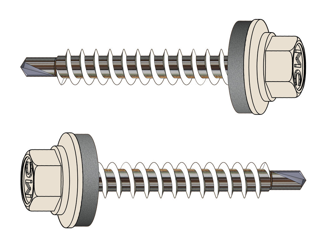 Farmerschraube 4,8 x 35 mm – RAL 9001