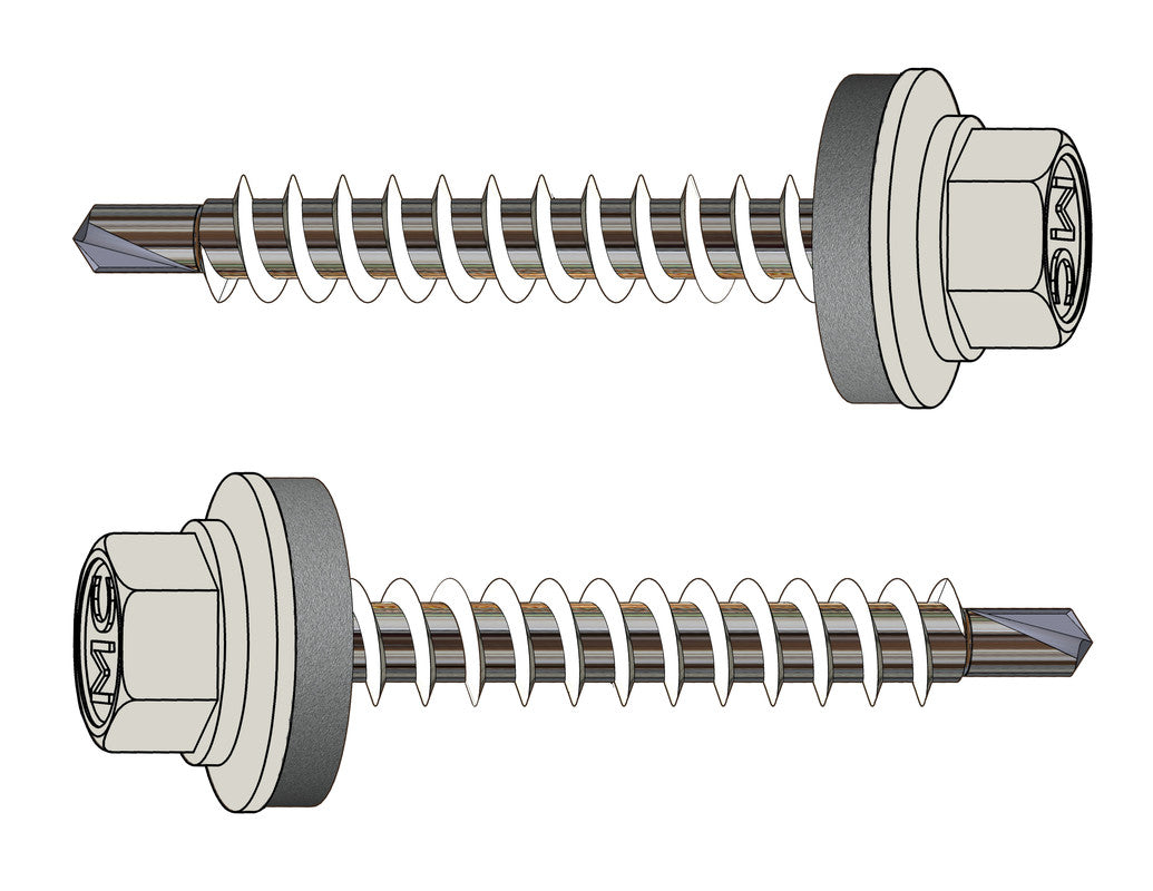 Farmerschraube 4,8 x 80 mm – RAL 9002