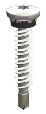 Fassadenschraube Hi-Lo Edelstahl C1 (410) 6,3 x 38 mm Rundkopf TX25 250 Stück – Blank