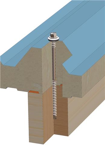 Sandwichschraube A2 7,0/6,5 x 185 mm – RAL 9005