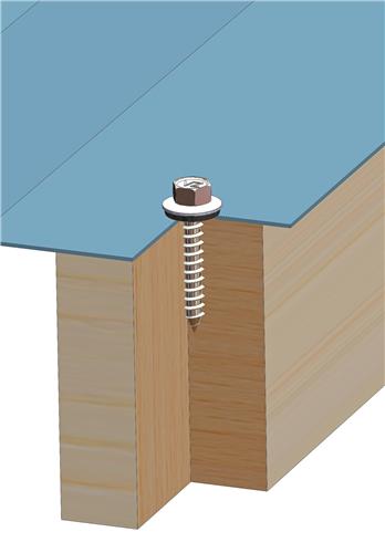 Fassadenschraube Typ A 6,5 x 150 mm – Blank