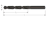 HSS-R-Spiralbohrer 4,3 x 80 mm – 1 Stück