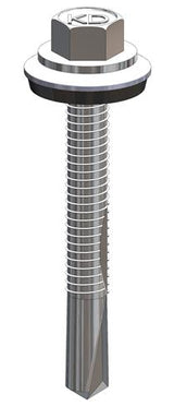 Bohrschraube Bi-Metall 5,5 x 45 mm – RAL 9002