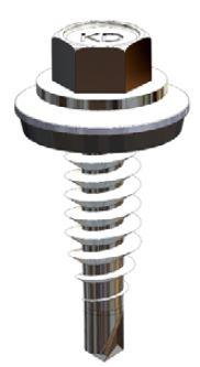 Bohrschraube Bi-Metall 6,7 x 25 mm – RAL 7031