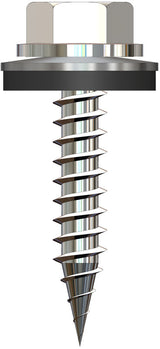 Bi-Metall-Bohrschraube 6,0 x 25 mm mit 16 mm Scheibe – Lichtbeige