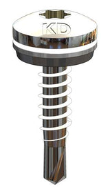 Bohrschraube Bi-Metall 4,8 x 20 mm – RAL 9010