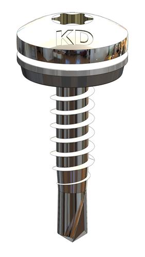 Bohrschraube Bi-Metall 4,8 x 20 mm – RAL 6007
