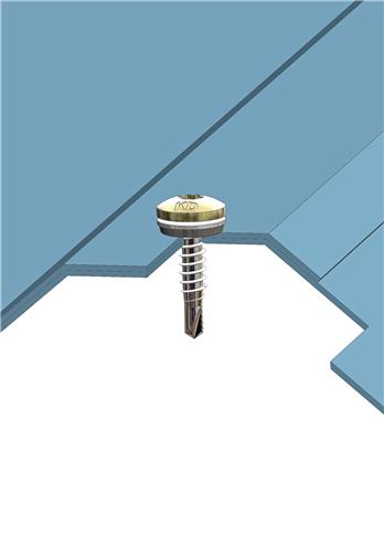 Bohrschraube Bi-Metall 4,8 x 20 mm Bohrspitze #1 Rundkopf TX25 – Blank
