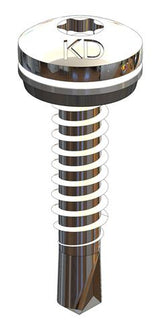 Bohrschraube Bi-Metall 5,5 x 27 mm Bohrspitze #2 Rundkopf TX25 500 Stück – RAL 9010