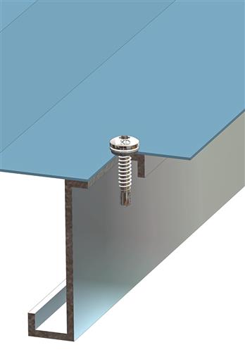 Bohrschraube Bi-Metall 5,5 x 27 mm – RAL 7035