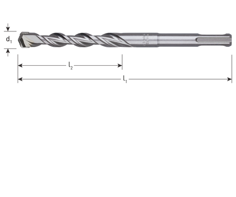 SDS-Plus-Hammerbohrer 12 x 210 mm Blank
