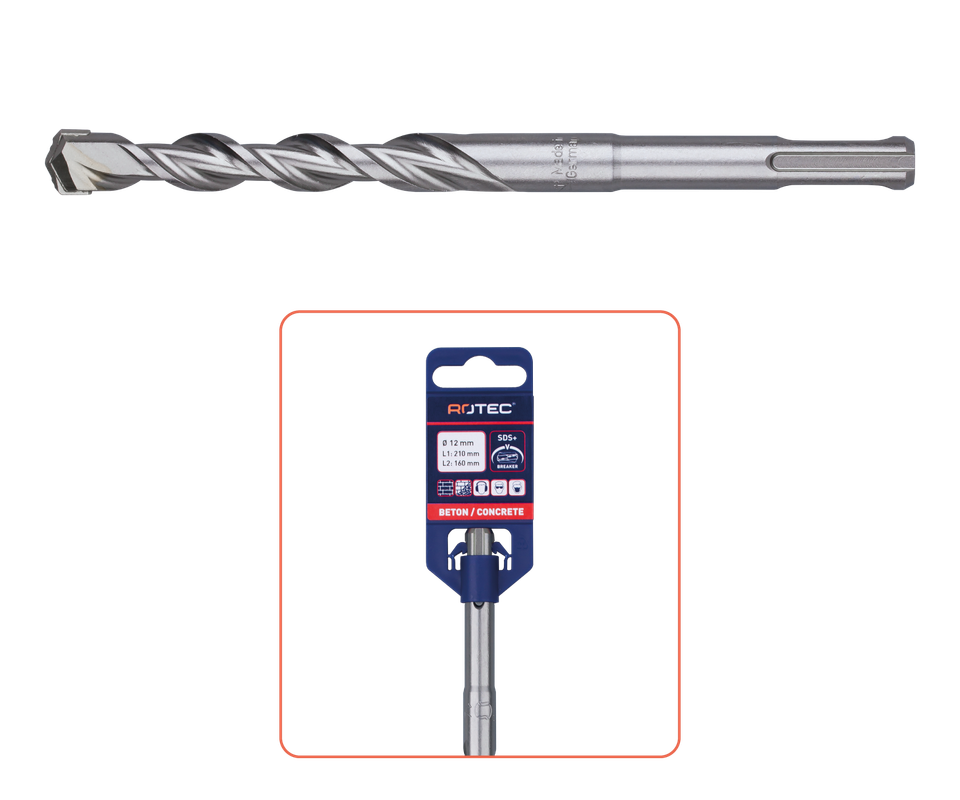 SDS-Plus-Hammerbohrer 5 x 210 mm Blank