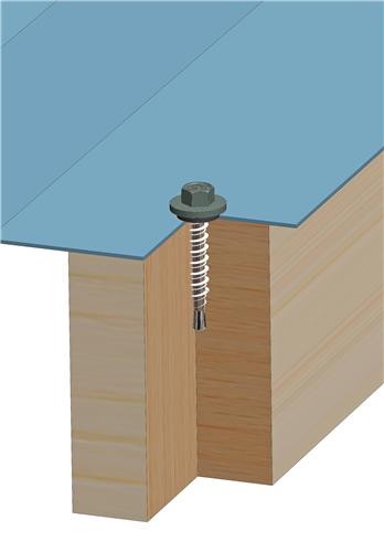 Fassadenschraube Hi-Lo 5,5 x 35 mm – RAL 7038 Achatgrau
