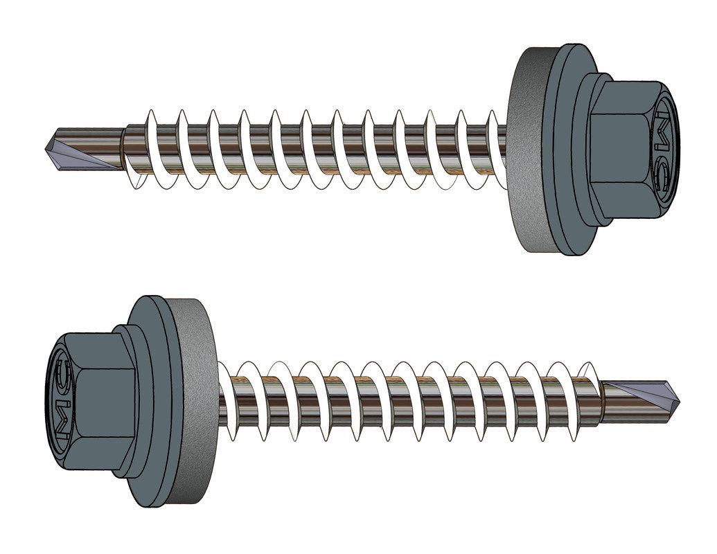 Farmerschraube 4,8 x 35 mm – RAL 7031