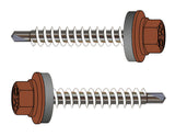 Farmerschraube Edelstahl C1 (410) 4,8 x 35 mm – Cortenstahl-Optik