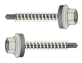 Farmerschraube 4,8 x 28 mm – RAL 9002
