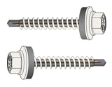 Farmerschraube Edelstahl C1 (410) 4,8 x 35 mm – RAL 9016