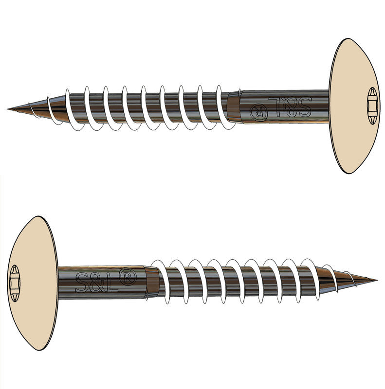 HPL-Schraube A2 4,8 x 38 mm – RAL 1015