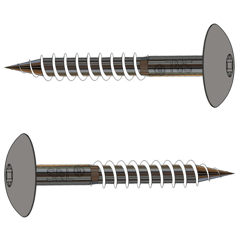 HPL-Schraube A2 4,8 x 38 mm – RAL 9007