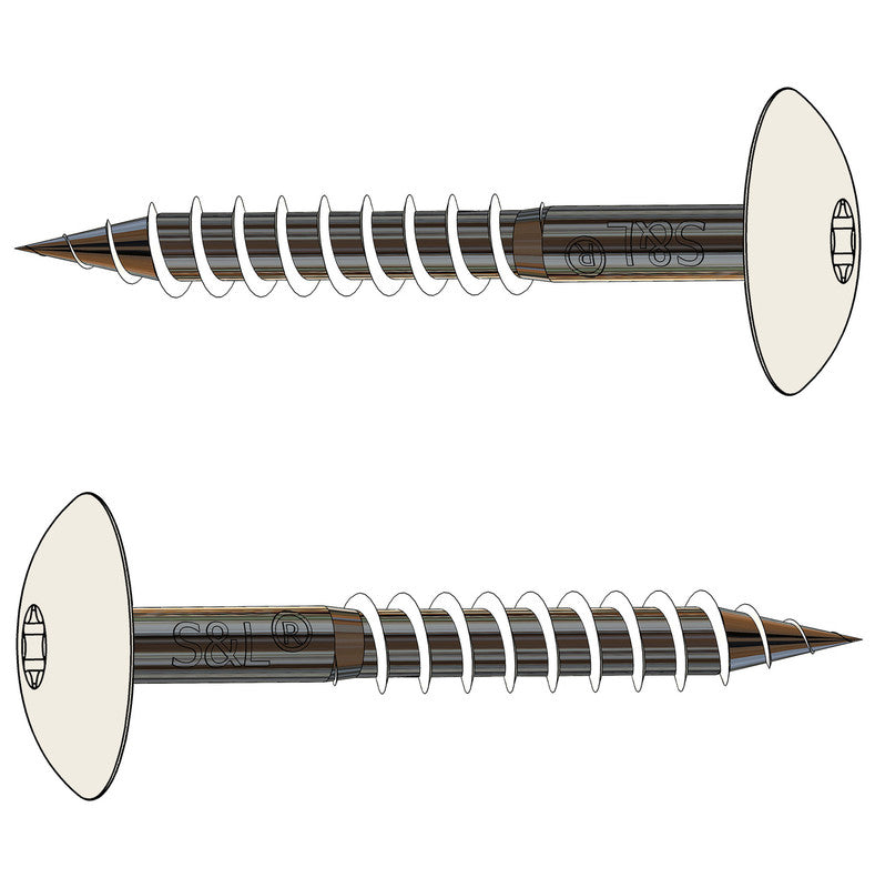HPL-Schraube A2 4,8 x 25 mm – RAL 9010