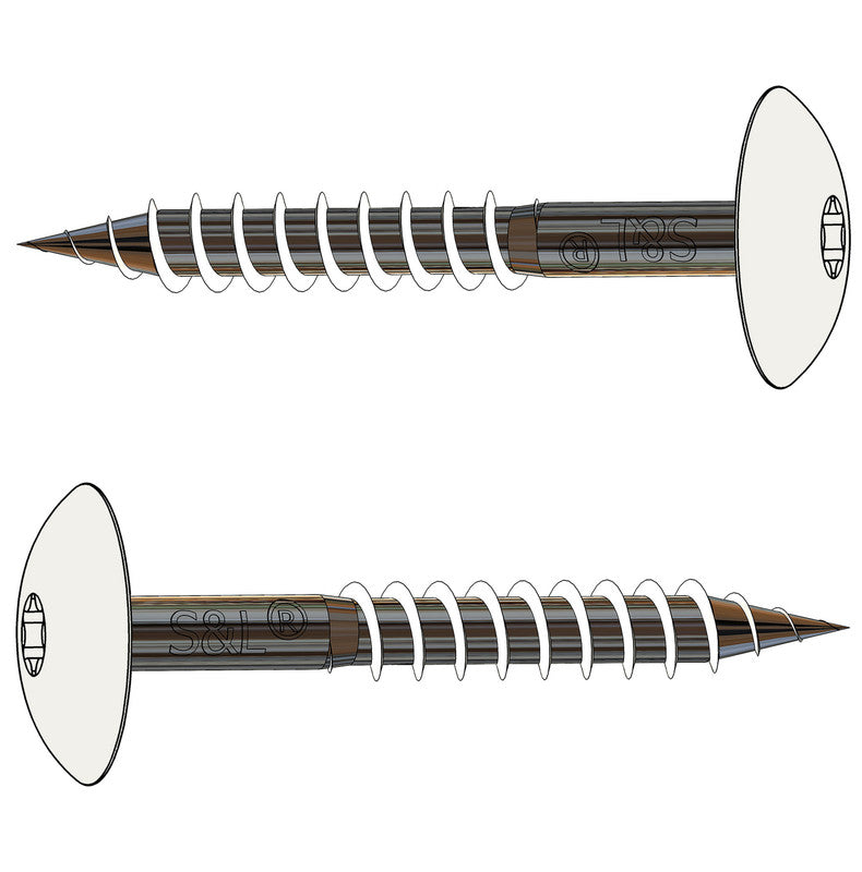 HPL-Schraube A2 4,8 x 60 mm – RAL 9016