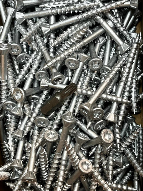 Hartholzschraube Edelstahl C1 (410) 5,0 x 50 mm – Edelstahl (Ruspert-beschichtet)